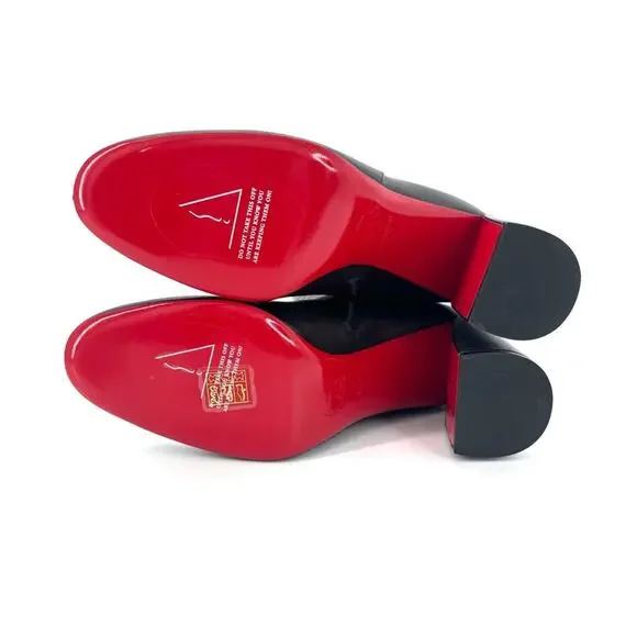 NEW Christian Louboutin Jane Botta 85mm Calf Leather Knee High Boots 42 - Picture 7 of 8